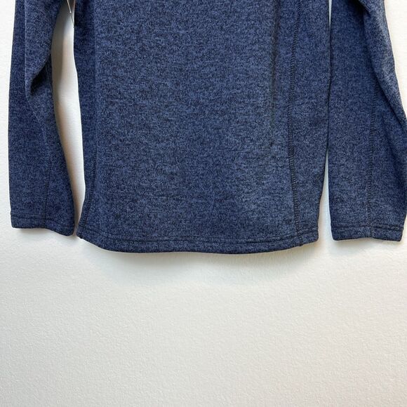 Eddie Bauer Sweater Men’s Small Navy Radiator Fleece 1/4 Zip Pullover Gorpcore - Picture 9 of 12